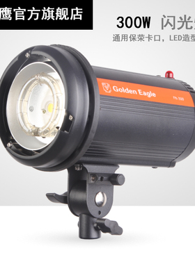 金鹰300w 闪光灯 摄影灯影室摄影棚闪光灯淘宝商品证件照静物电商拍摄打光灯服装电商产品拍摄人像珠宝 FX300