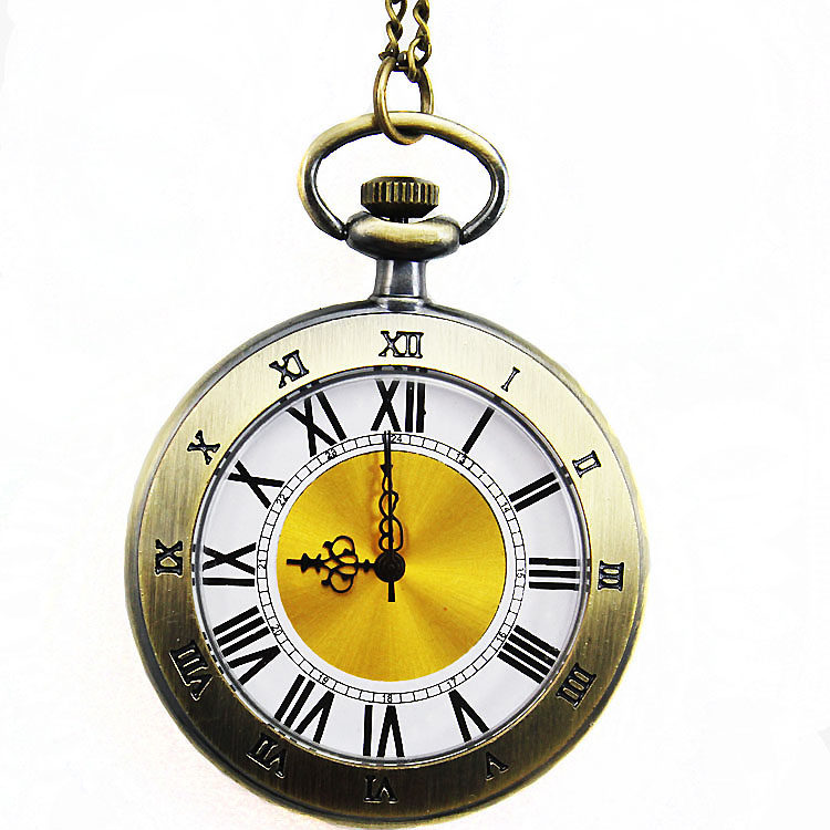 怀表男学生考试用复古翻盖机械儿童老人大数字电子静音便携式挂表