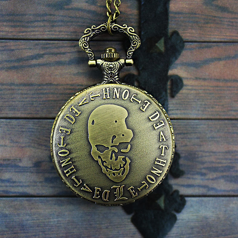 怀表男学生考试用复古翻盖机械儿童老人大数字电子静音便携式挂表