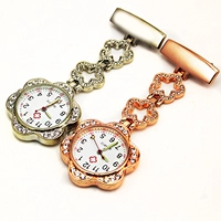 Водонепроницаемые кварцевые ретро карманные часы с зажимом подходит для мужчин и женщин, простой и элегантный дизайн