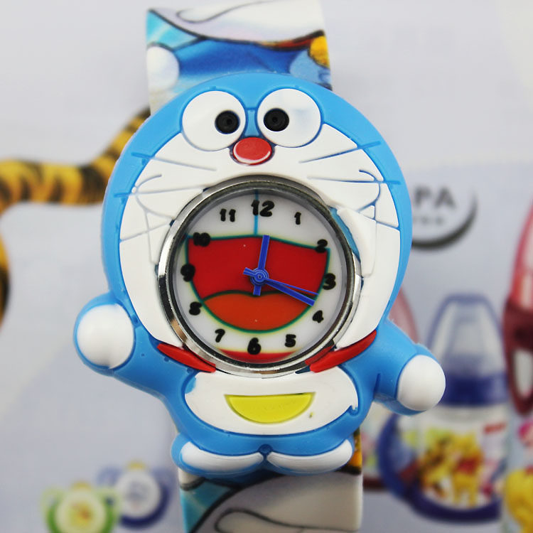 小清新学生电子运动自动石英表卡通儿童拍拍表手表男女表腕表