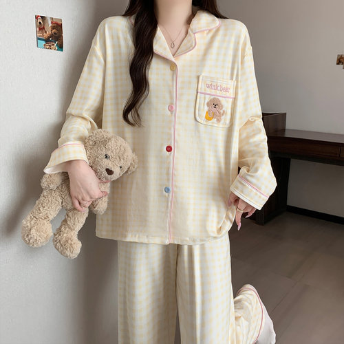 日系风睡衣女2026新款秋冬季可爱