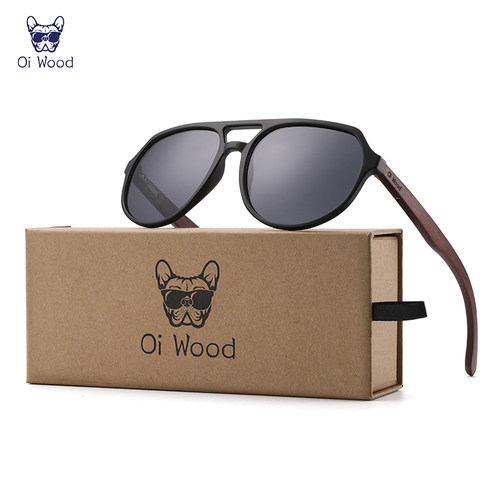 Oi Wood Sun Glasses 偏光太阳镜男女通用木制镜腿日系风驾驶镜