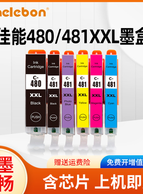 适用佳能Canon Pixma TR7540 TR8540 TS8340 TS6340 TS9140 TS704打印机墨盒PGI-480XXL PGBK CLI-481XXL耗材