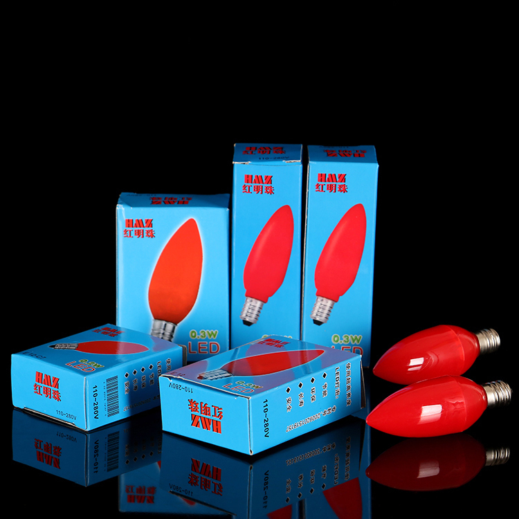 财神关公电烛灯插电螺口小灯泡