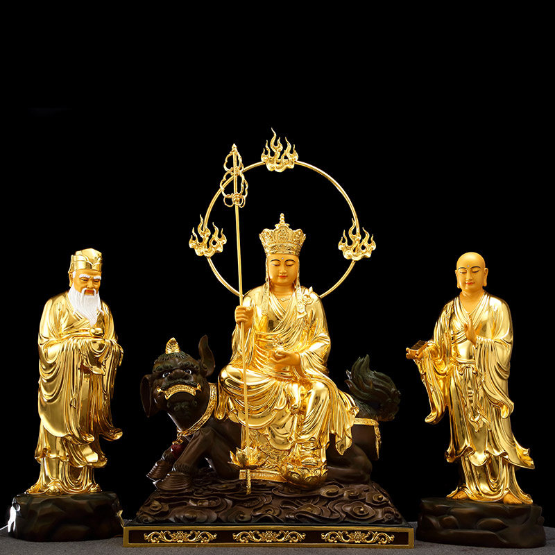 台湾谛听地藏王寺庙供奉菩萨佛像