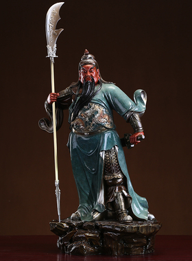 铜供奉国风居家新款关公摆件招财