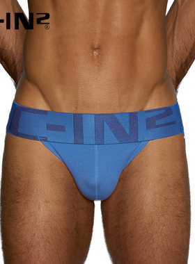 C-IN2新品男士丁字裤精梳棉低腰提臀U凸性感露臀双丁裤4025RT