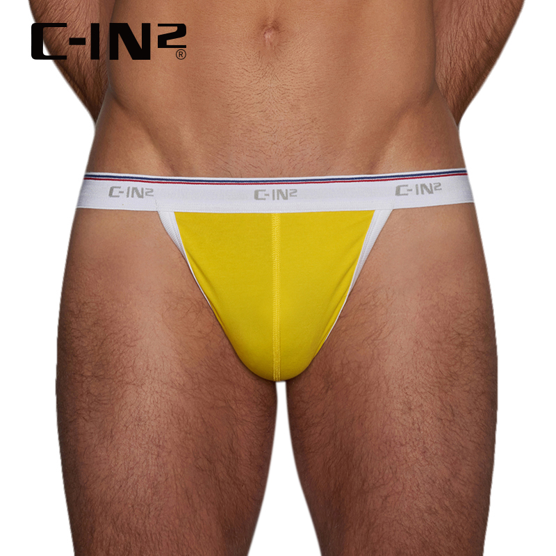 C-IN2新品男士内裤丁字裤男棉质U凸露臀低腰性感单丁裤 6602AS