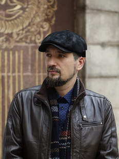 【澜泊皮帽】进口羊皮八角帽英伦做旧前进帽时尚帅气鸭舌帽男女款