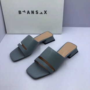 23夏季 撤柜断码 厚底时尚 休闲一字拖韩版 Biansix便鞋 甜美沙滩鞋 式