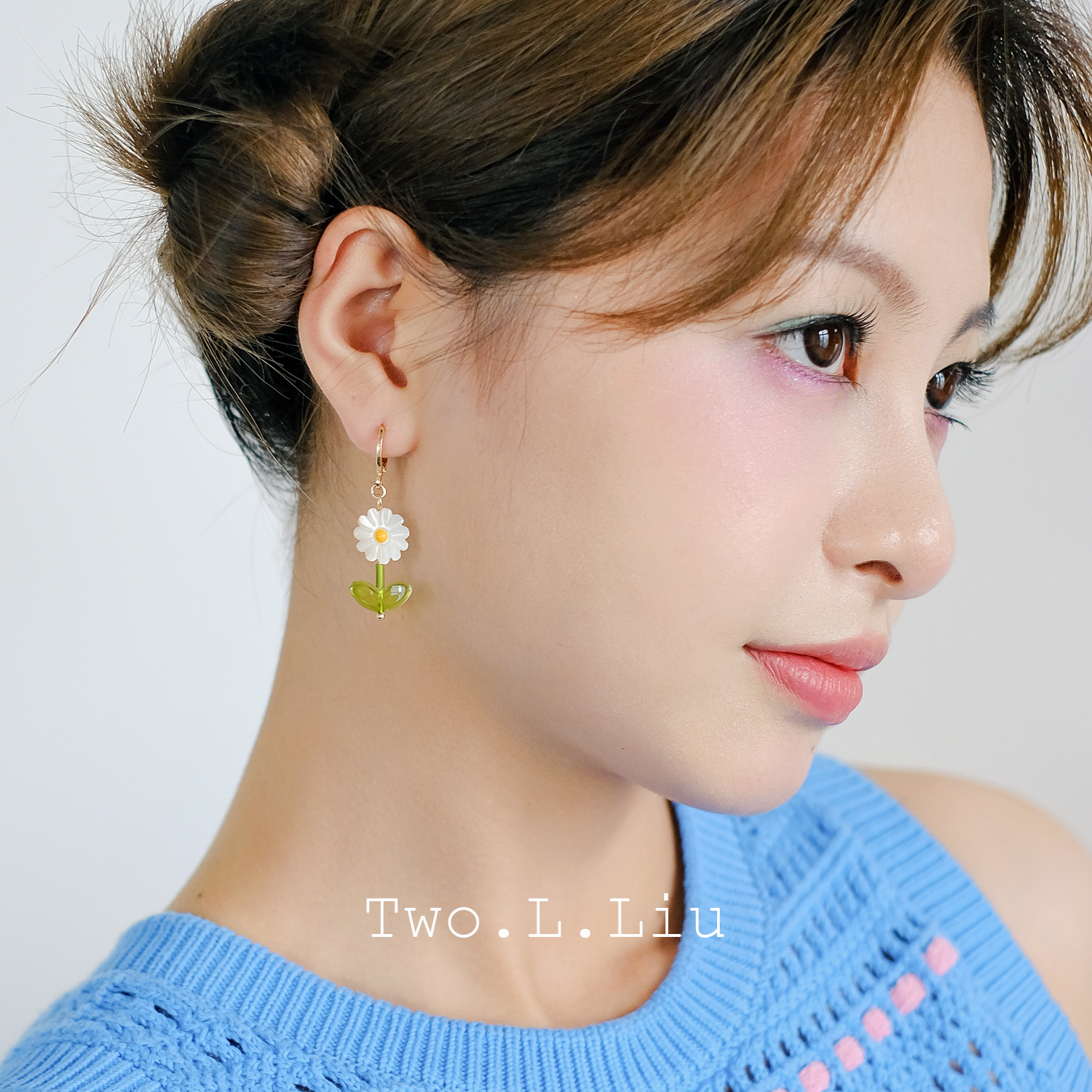 夏日小清新女出游季耳夹耳圈