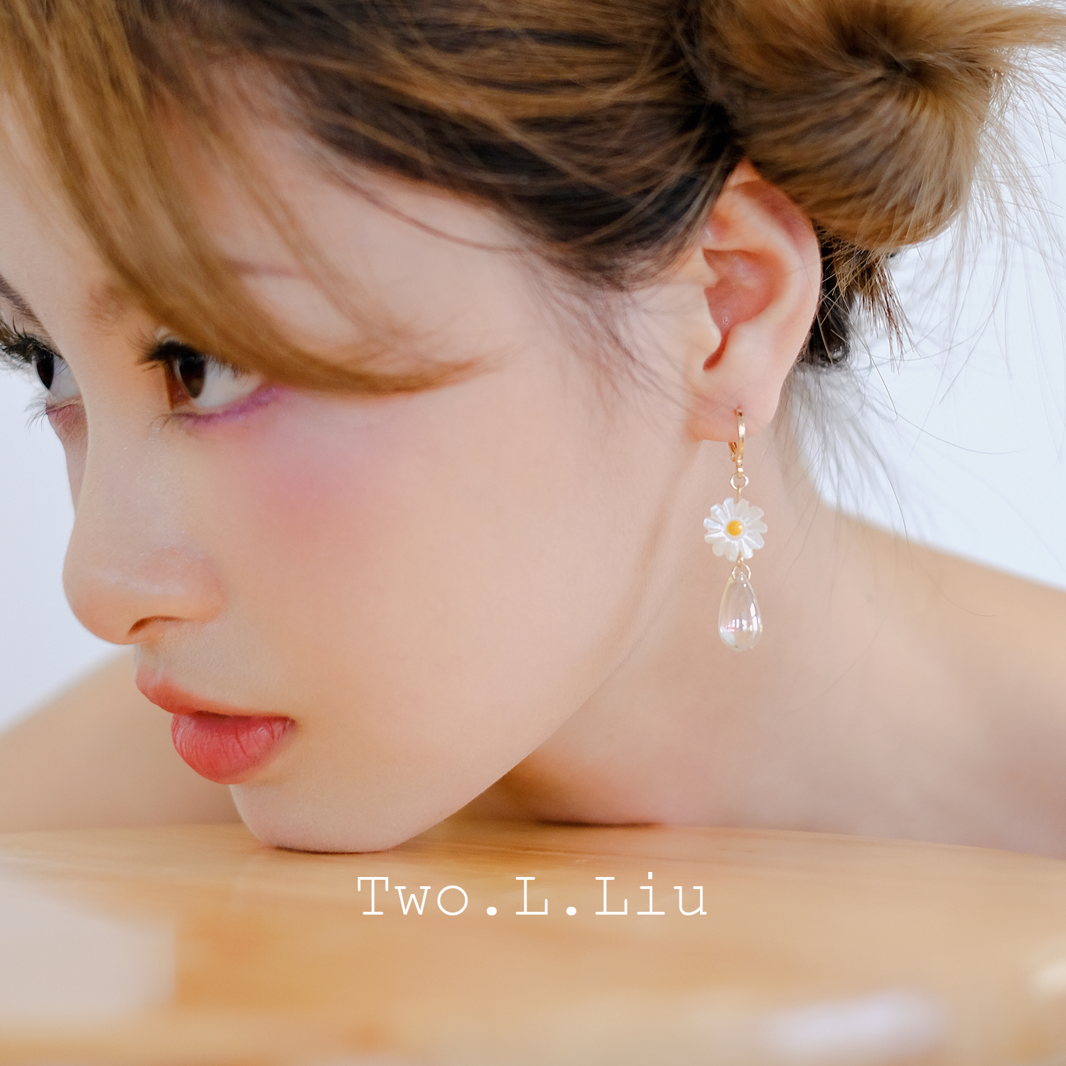 雏菊花朵耳坠女气质百搭简约耳环