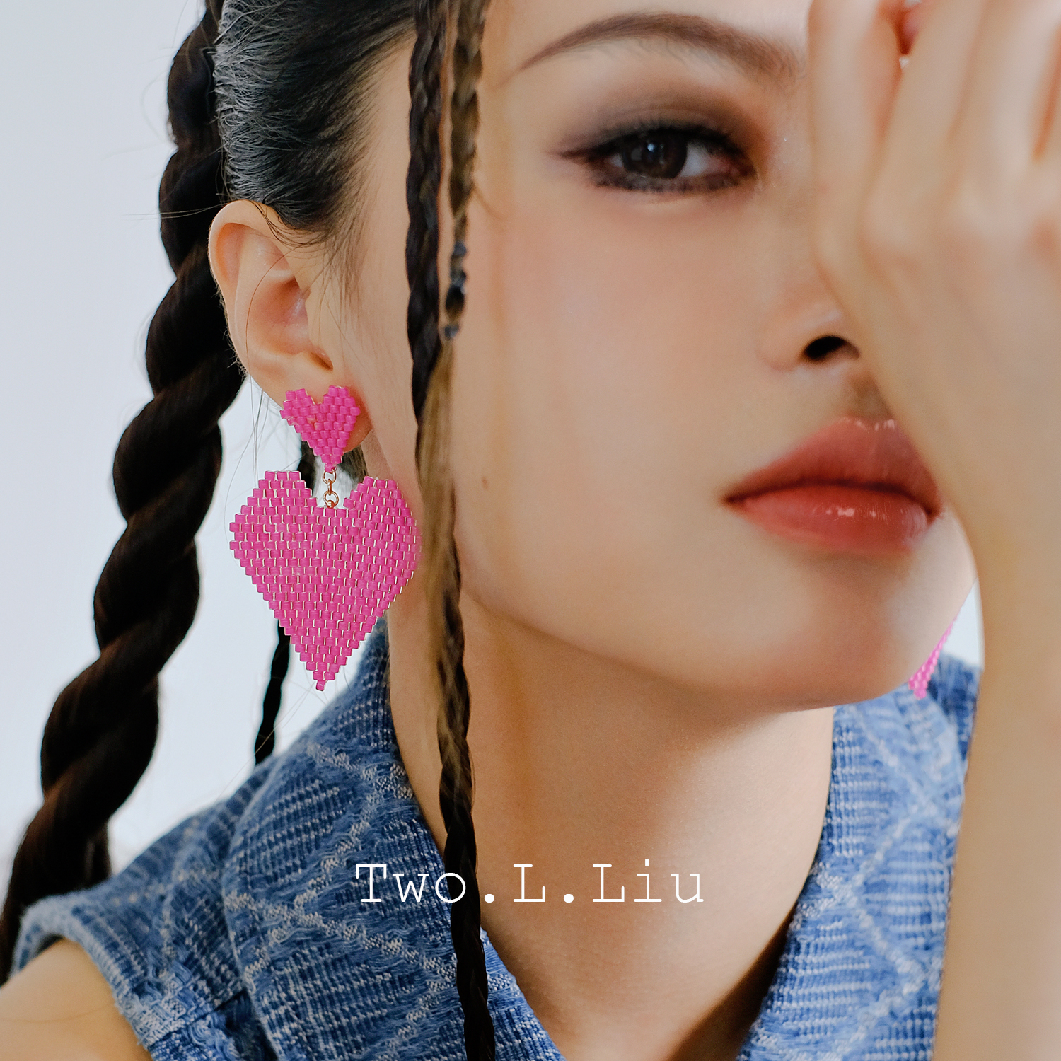甜酷少女原创个性多巴胺耳环