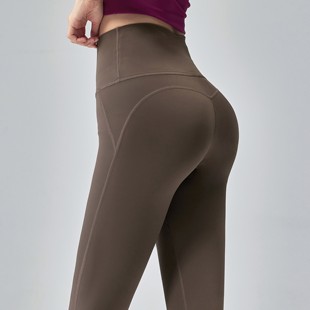 高腰瑜伽裤女蜜桃提臀弹力显瘦健身长裤外穿跑步训练运动裤25新款