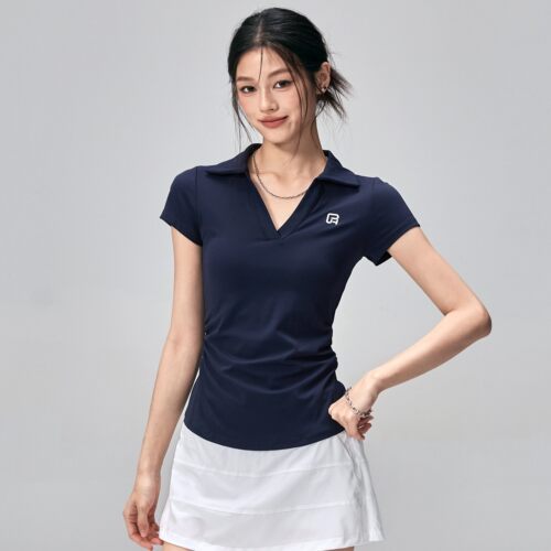 AiLOP瑜伽POLO短袖T恤女显瘦