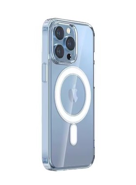 适用苹果17手机壳PROMAX 亚克力透明磁吸手机壳MagSafe iPhone 11 12 13 14 15 16 XSMAX无线充电手机保护套