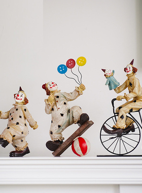 马戏团小丑人物可爱公仔桌面摆件