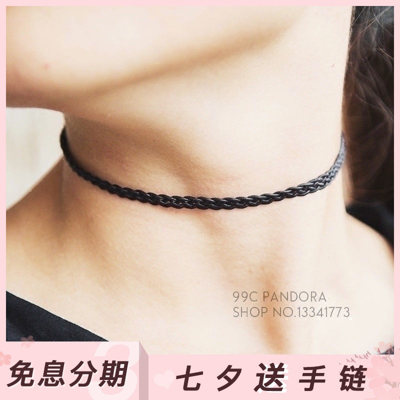 Genuine counter Pandora Pandora 925 silver black Bracelet Necklace 590543CBKin the Accessories/Fashion Jewelry, Necklace  category - from Buy2taobao.com to provide professional Taobao agent buy service