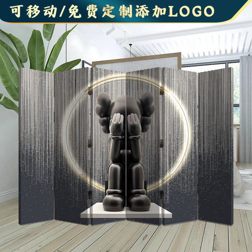 折叠移动直播屏风隔断现代简约