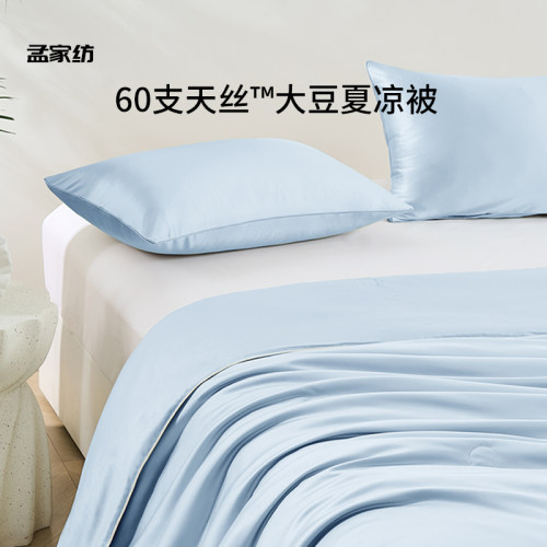 60支天丝大豆夏凉被抗菌机洗A类