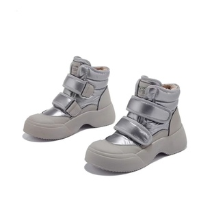 跟高5公分羊毛魔术贴雪地女靴2024冬季新款东北保暖防雪时尚女靴