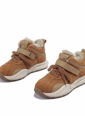 增高5cm真皮厚绒兔毛高帮雪地靴防水2025冬季防滑保暖时尚大棉靴