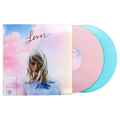 正版泰勒斯威夫特霉霉 Taylor Swift  Lover 2LP黑胶唱片粉蓝彩胶