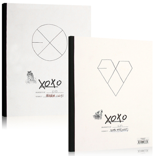 海报 现货EXO专辑亲亲抱抱XOXO中文版 写真集 2CD 2张小片 韩文版