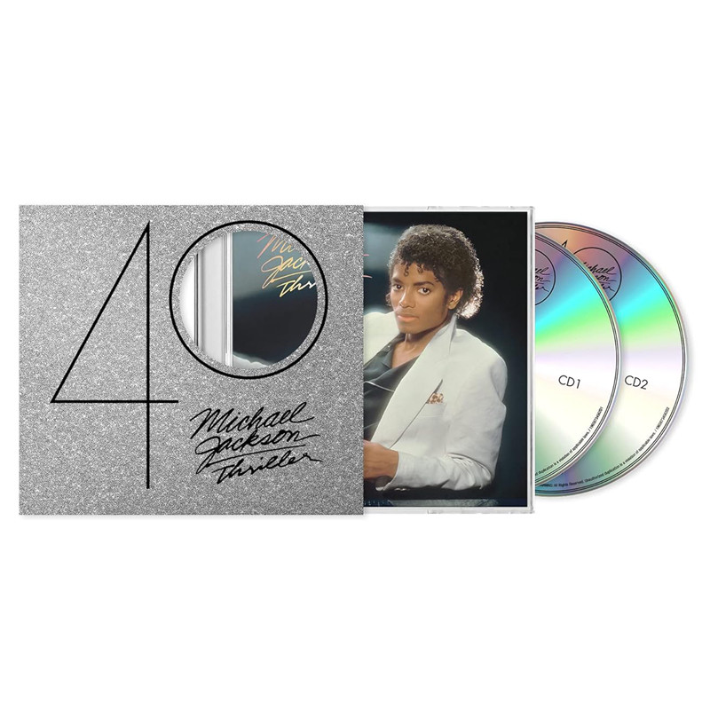 原装进口 迈克·杰克逊 Thriller颤栗 40周年纪念版 2CD光盘