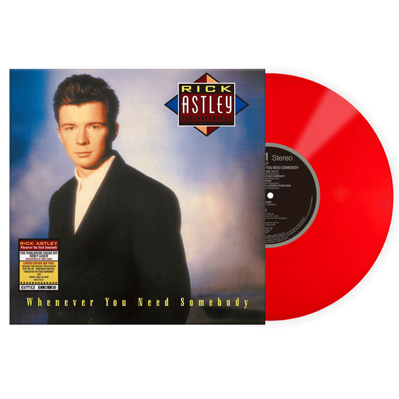 Rick Astley 瑞克艾斯里 Whenever You Need Somebody LP红胶唱片