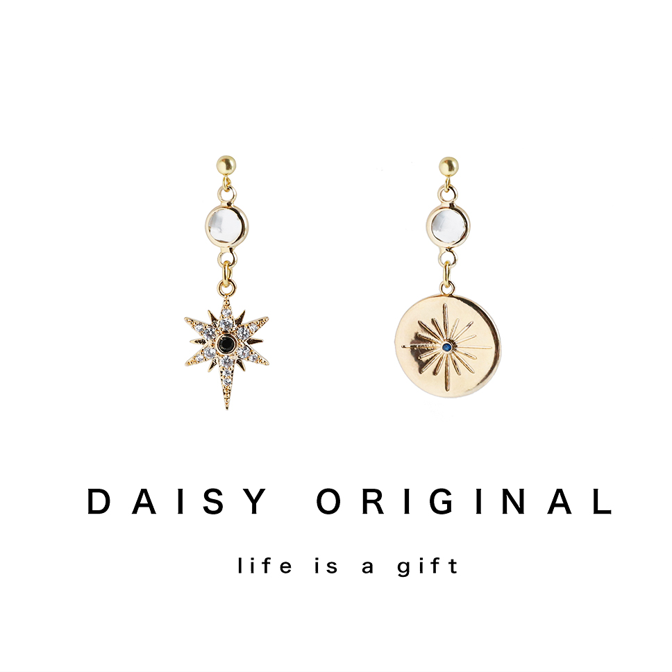 daisyÔ´´Éè¼Æ »ªÀö¸´¹Å°ÍÂå¿ËÀ¶±¦Ê¯Ïâ×êÁùâÐÇs925Òø¶ú¶¤¶ú¼Ð