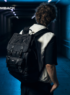 COMBACK国潮双肩背包男女学生户外旅行电脑包潮牌百搭背包