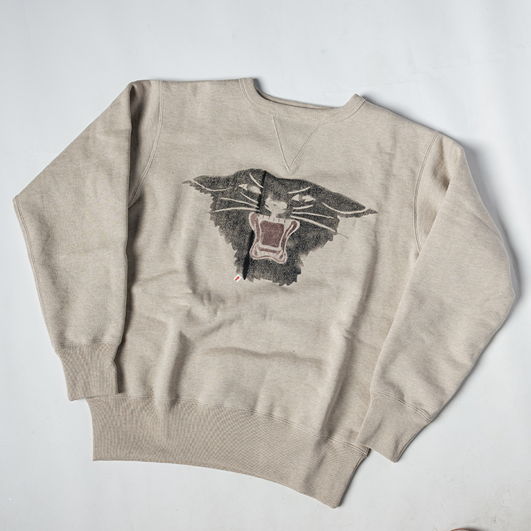 瑕疵B品 CCC黑豹连队  加厚重磅套头毛圈卫衣  纯棉复古双V贴片