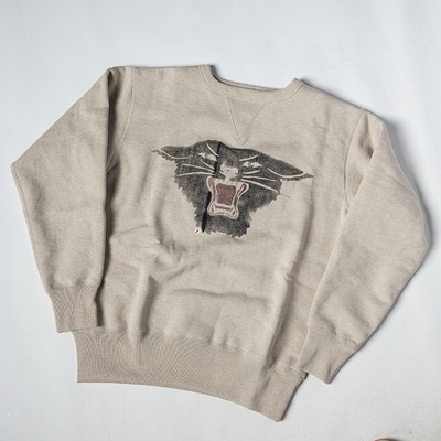 瑕疵B品 CCC黑豹连队  加厚重磅套头毛圈卫衣  纯棉复古双V贴片