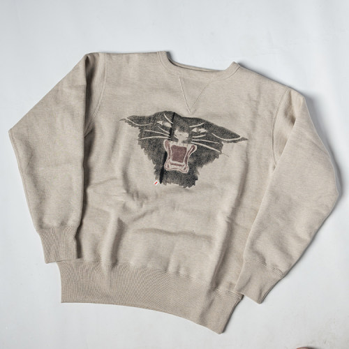 瑕疵B品 CCC黑豹连队  加厚重磅套头毛圈卫衣  纯棉复古双V贴片