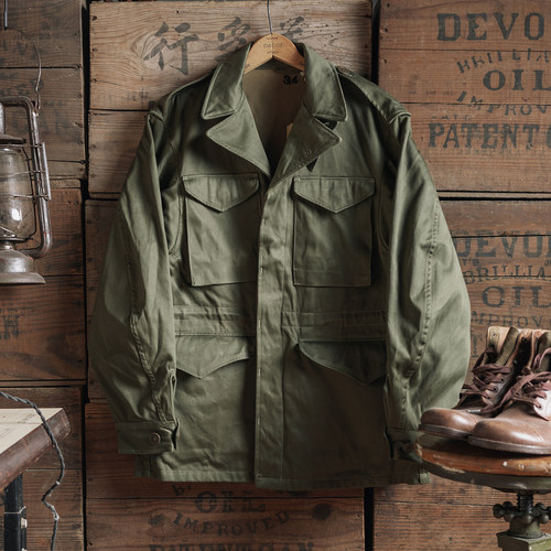 复刻军事外套M43翻领野战夹克M65
