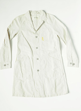 古着 日产  WORKERS 长款工程机夹克外套  细珠帆布