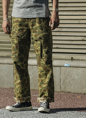 恶犬BRONSON M-43 Modified改制型装甲兵蛙皮猎鸭迷彩多袋长裤子