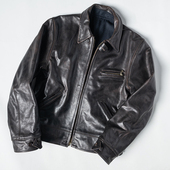 马皮外套 M码 哥萨克粒面真皮夹克 样品植鞣马革皮衣 SAMPLE