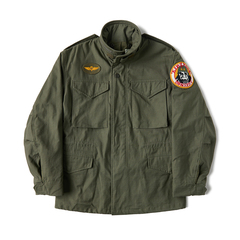 恶犬BRONSON复刻出租车司机M-65野战夹克1969棉+尼龙混纺贡缎面料