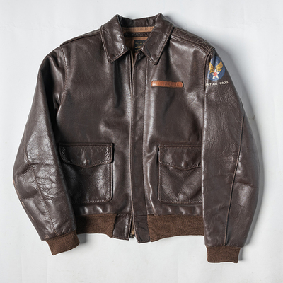 古着 EASTMAN老款 英国产USAF A-2马皮飞行夹克 A2马革