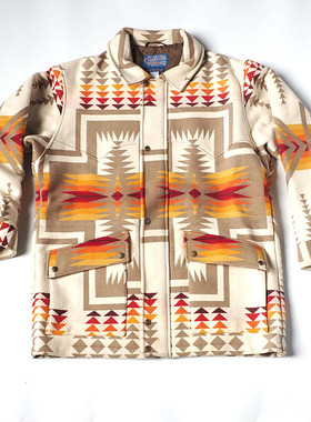 古着 美国产 PENDLETON彭丹顿 CHIMAYO NAVAJO羊毛大衣