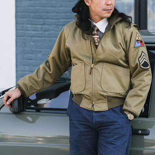 恶犬BRONSON复刻Fury狂怒1ST坦克服夹克TANK野战重磅羊毛里外套