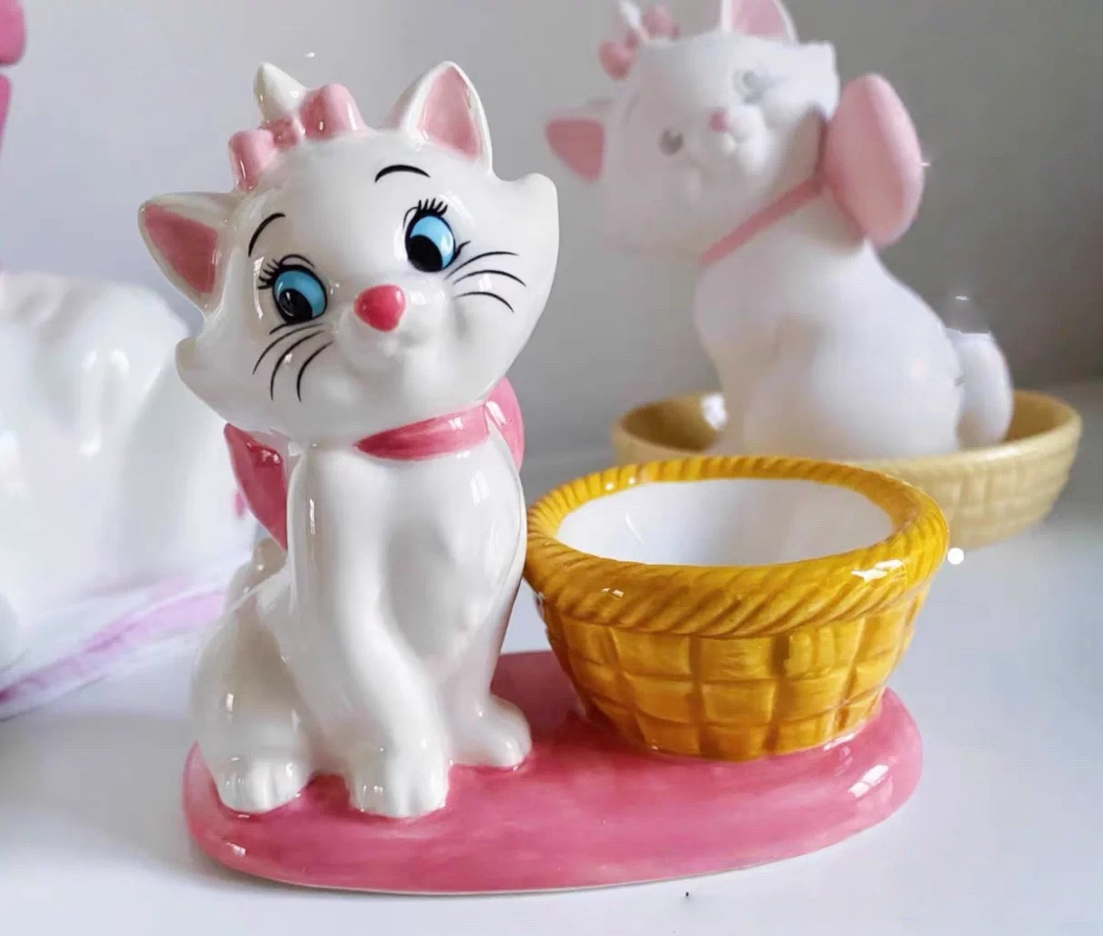 出口外貌玛丽猫鸡蛋拖陶瓷手工手绘可爱卡通摆件客厅电视柜装饰品,家居饰品,桌面摆件,淘宝优惠券,粉丝福利购,淘宝优惠卷