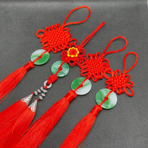 diy红色吉祥结挂饰吊穗