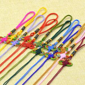 精致中国结半成品 富贵结 小号 垂顺流苏 蝴蝶挂件小结特色手工艺