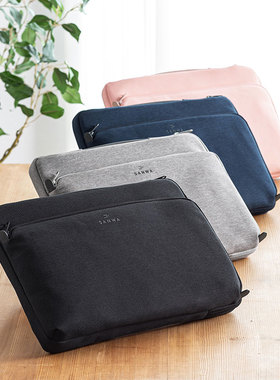 日本SANWA电脑包Macbook内胆包Air13.3适合苹果戴尔Pro小米12联想14寸笔记本包手提包ipad收纳包保护男女款