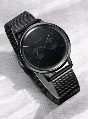 benken正品学生手表男生超薄防水简约石英表男士石英表0052MQ