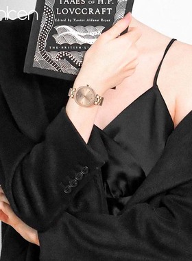 benken正品手表女士轻奢小众镶钻手表女士防水石英表女款0039FQ